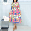 "Elegance in Motion – High-Waisted Pleated Dresses with Sleek Long Sleeves"