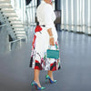 "Elegance in Motion – High-Waisted Pleated Dresses with Sleek Long Sleeves"