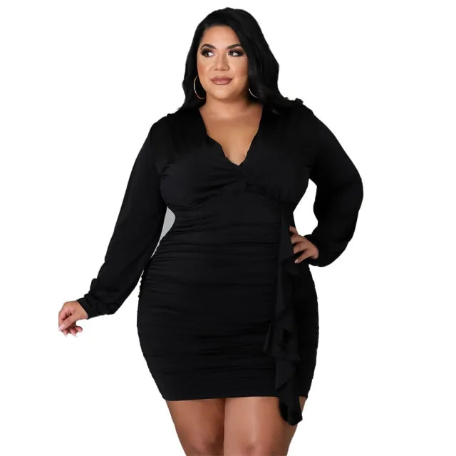 "Autumn Elegance – Plus Size Dresses That Embrace Your Curves"