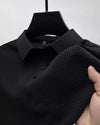 "Polished Comfort – Men’s Lapel Polo Shirt for Business Casual Style"