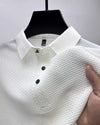 "Polished Comfort – Men’s Lapel Polo Shirt for Business Casual Style"