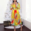 "Elegance in Motion – High-Waisted Pleated Dresses with Sleek Long Sleeves"