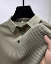 "Polished Comfort – Men’s Lapel Polo Shirt for Business Casual Style"
