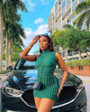 "Smooth Sailing Lace-Up Dress – Nautical Vibes, Hot Style"