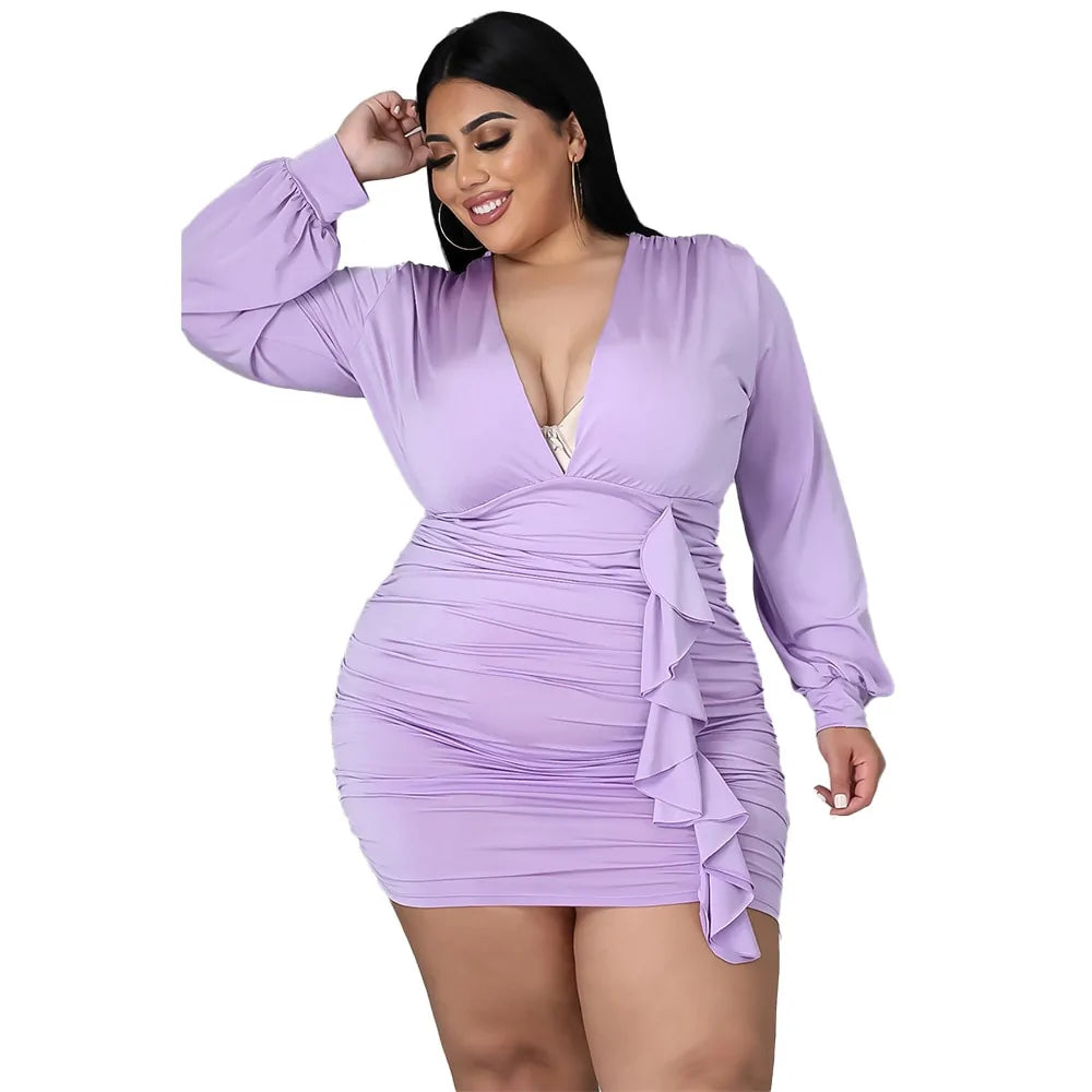 "Autumn Elegance – Plus Size Dresses That Embrace Your Curves"