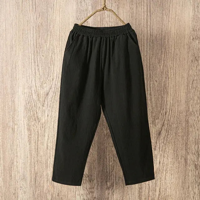 "Chic & Comfy – Lucyever Women’s Linen Trousers"